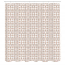 Geometrik Duş Perdesi Soyut Çiçeksi Dekoratif Grafik Tasarım