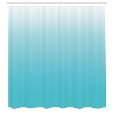 Soyut Duş Perdesi Turkuaz Renk Geçişi