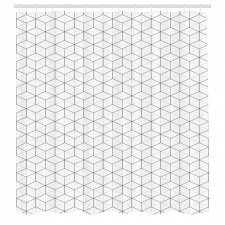 Geometrik Duş Perdesi Basit Kesintisiz Üçgen Elmas Formları