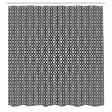 Geometrik Duş Perdesi Kesintisiz Tekrarlı Çemberlerden Motif