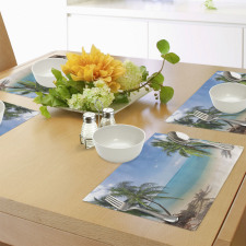 Panoramic View Beach Place Mats