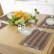 Aztec Line Pattern Place Mats