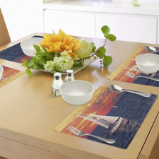 Calm Evening Sailing Place Mats