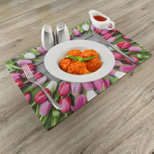 Frame of Fresh Tulips Place Mats