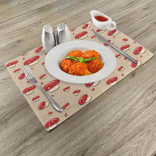 Cartoon Mushrooms Place Mats