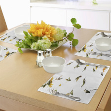 Hummingbird Sunflowers Place Mats