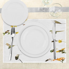 Hummingbird Sunflowers Place Mats