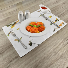 Hummingbird Sunflowers Place Mats