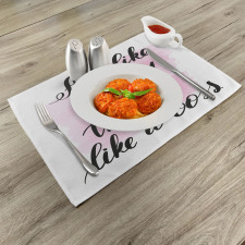 Act Like a Lady Lettering Place Mats