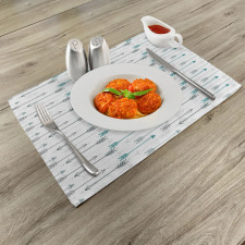 Arrow Pattern Horizontal Place Mats