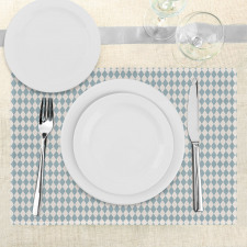 Diamond Check Rhombus Place Mats