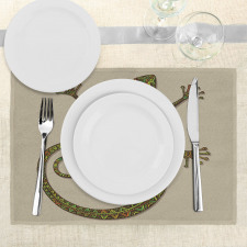 Lizard Pattern Place Mats