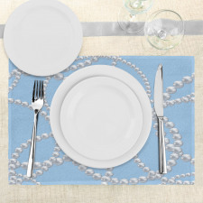 Pearl Necklace Bracelet Place Mats