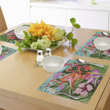 Hibiscus Tropic Flower Place Mats