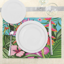 Hibiscus Tropic Flower Place Mats