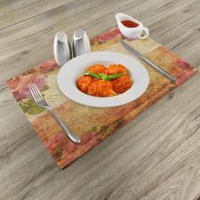 Floral Retro Nostalgic Place Mats