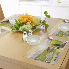 French Countryside Scene Place Mats