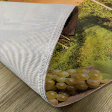 Bottle Grapes Sunset Place Mats