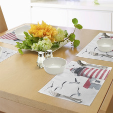 Seagulls Beach Sea Place Mats