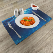 Sandy Seabed Sea Scene Place Mats