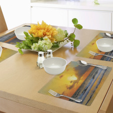 Sunset Beach in Brazil City Place Mats