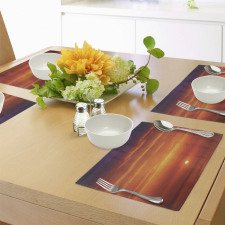 Morning Sunrise Ocean Place Mats