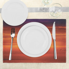 Morning Sunrise Ocean Place Mats