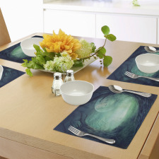 Spooky Valley in Woods Place Mats