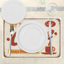 Vintage Rusty Faded Tin Place Mats