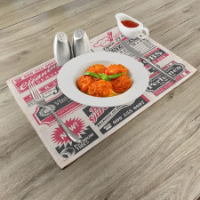 News Magazine Design Place Mats