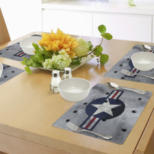 Star on Round Circle Place Mats