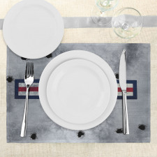 Star on Round Circle Place Mats