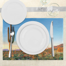 Sun in Desert Cactus Place Mats