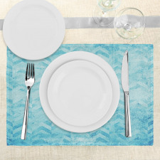 Geomeric Chevron Art Place Mats