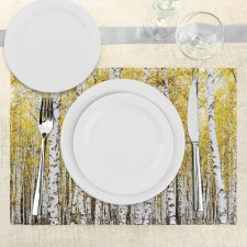 Forest Golden Leaves Place Mats