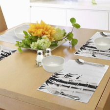 Bamboo Pattern Place Mats