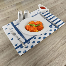 Grunge Boat Navy Theme Place Mats