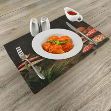 Mushrooms Dark Forest Place Mats