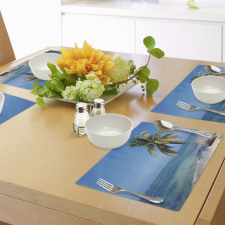 Image of a Single Palm Tree Place Mats