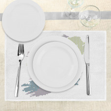 Pastel Tone Graphic Place Mats