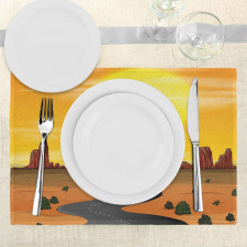 Wild West Scene Butta Place Mats