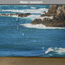 Daytime Wavy Rocky Sea Place Mats