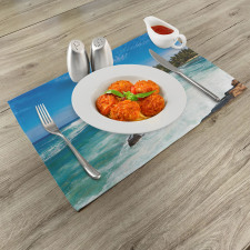 Palms Beach Seaside Place Mats