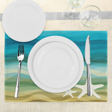 Modern Waves Starfish Place Mats