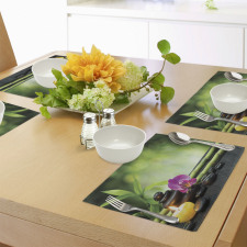 Orchid Bamboo Stems Place Mats