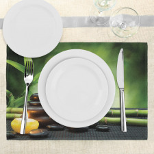 Orchid Bamboo Stems Place Mats