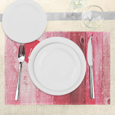 Heart on Wooden Board Place Mats