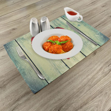 Heart Wooden Wall Place Mats