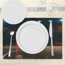 Empty Basketball Court Place Mats