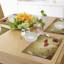 Poppy Flowers Bohemian Place Mats